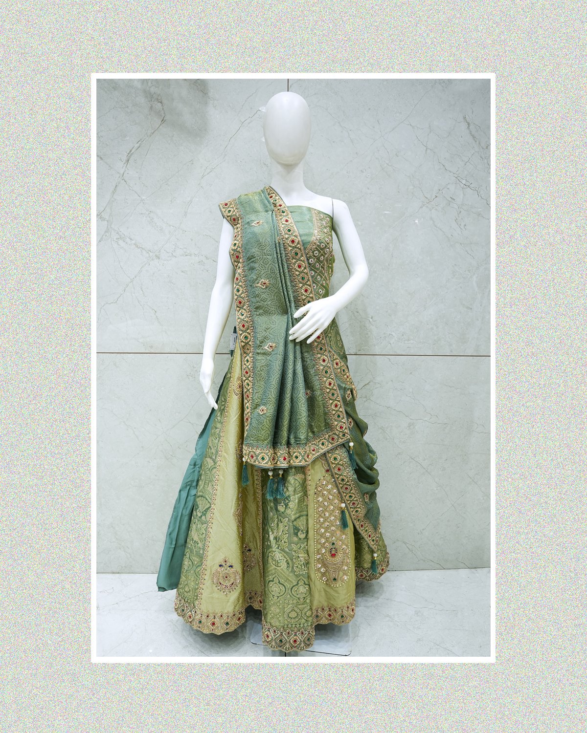 Green Lehenga